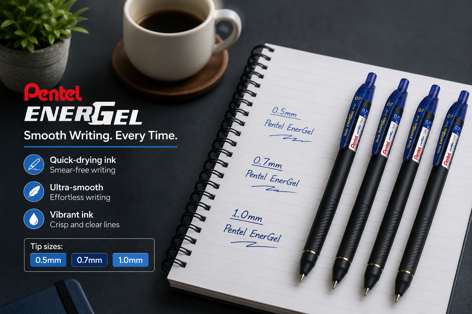 Pentel EnerGel - Best Pens for journaling